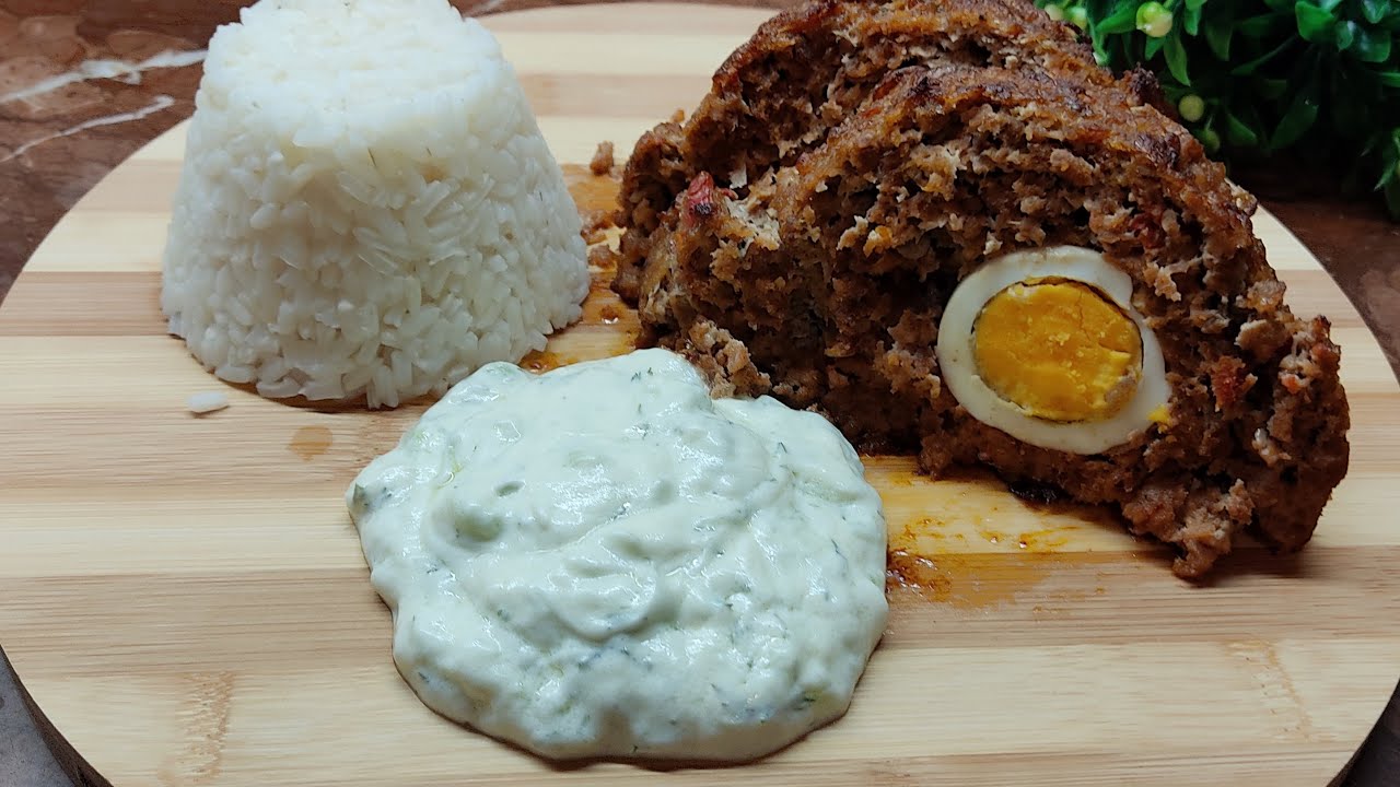 Greek Meatloaf Stuffed with Eggs | Rolo Kima | กรีกมีทโลฟยัดไส้ด้วยไข่ต้ม