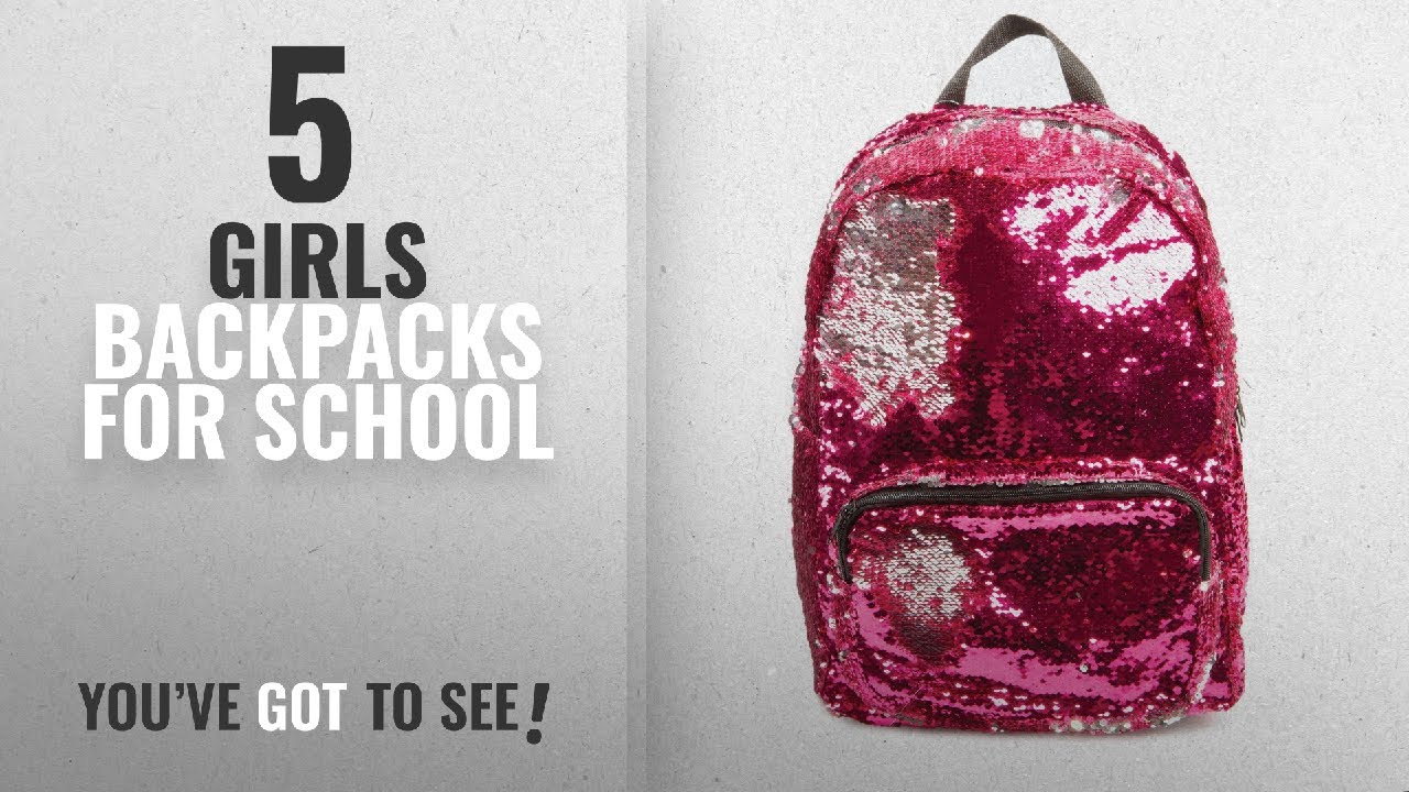 Girls Backpacks For School [2018 Best Sellers]: Style.Labs Magic Sequin Backpack, Pink/Silver