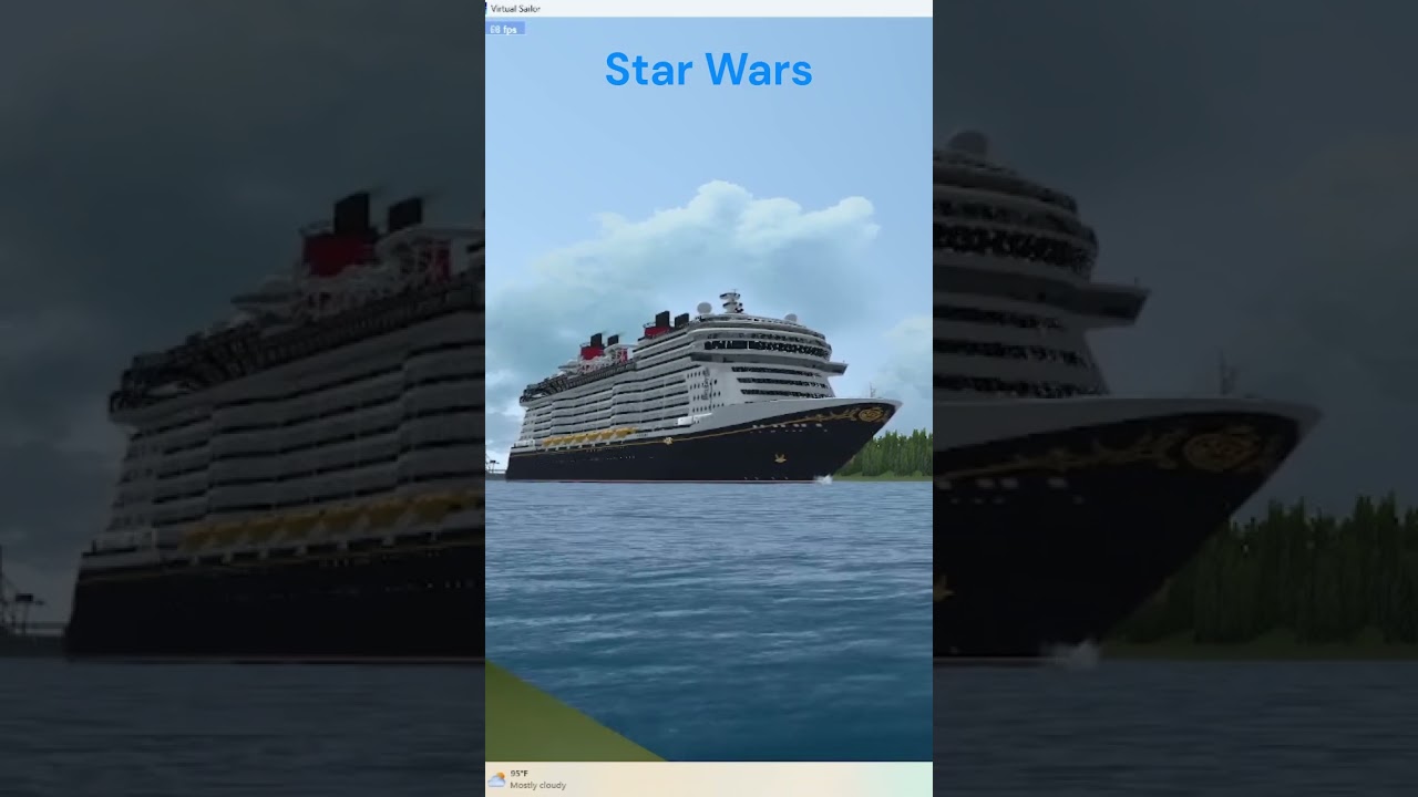 Disney Wish Musical Horns While Leaving Port Canaveral August 14th 2026 in VSNG#cruiseship