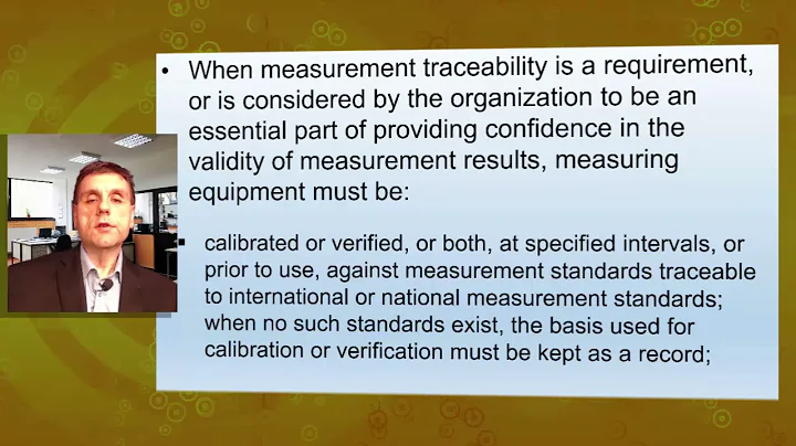 CALIBRATION REQUIREMENTS IN ISO 9001 2015