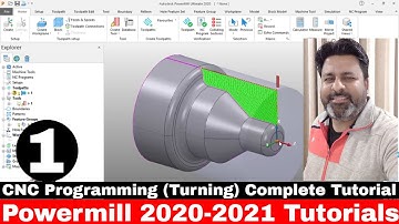 PowerMill Turning Tutorial in Hindi | Autodesk PowerMill | Learn CNC Toolpath for Beginners