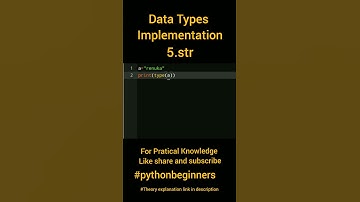 String Data Type in Python.Fundamental datatype#pythonbeginners #code_implementation #shorts