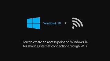 Turn your Windows 10 machine into a wireless access point using connectify