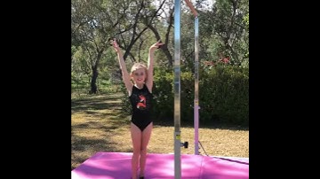 Gymnastics skills on Little Gym Shop Uneven Bars - train safely at home