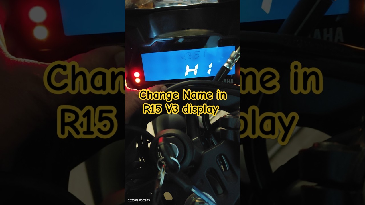 How to change name in R15 V3 meter console 