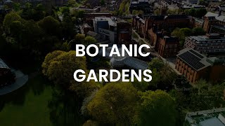 Botanic Gardens - Aerial Stock Footage - 60 Frames Per Second - 4K