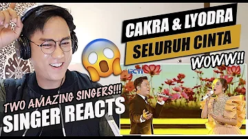 Cakra Khan Feat Lyodra - Seluruh Cinta | INDONESIAN DRAMA SERIES AWARDS | SINGER REACTION