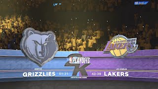 NBA 2K23 - Memphis Grizzlies Vs Los Angeles Lakers Simulation Game 3 NBA PlayOffs PS5 Gameplay