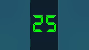 25 Second Timer and 25 Seconds Countdown Digital
