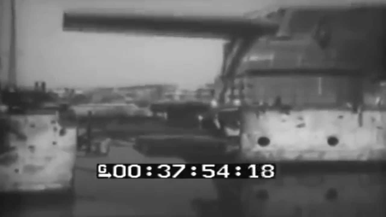 Toulon Harbor, Scuttled French Ships, 08/30/1944 (full)