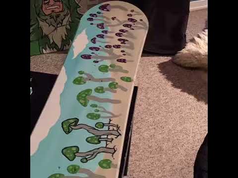 MUSHROOM CUSTOM SNOWBOARD by JonezyArtwork - YouTube