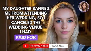 DAUGHTER BLOCKED ME FROM ATTENDING HER WEDDING, SO I CANCELED THE WEDDING VENUE I PAID FOR...