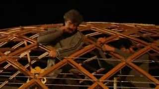 Gridshell_Woodome: Gazebo nella corte della Masseria Ospitale Lecce - 2009