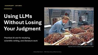 Using LLMs Without Losing Your Judgment: Lecture 2 by Oliver Steinbock
