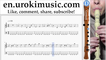 How to Play Recorder (G.) Dua Lipa - New Rules Tabs Part#1 exercises, scales um-i352