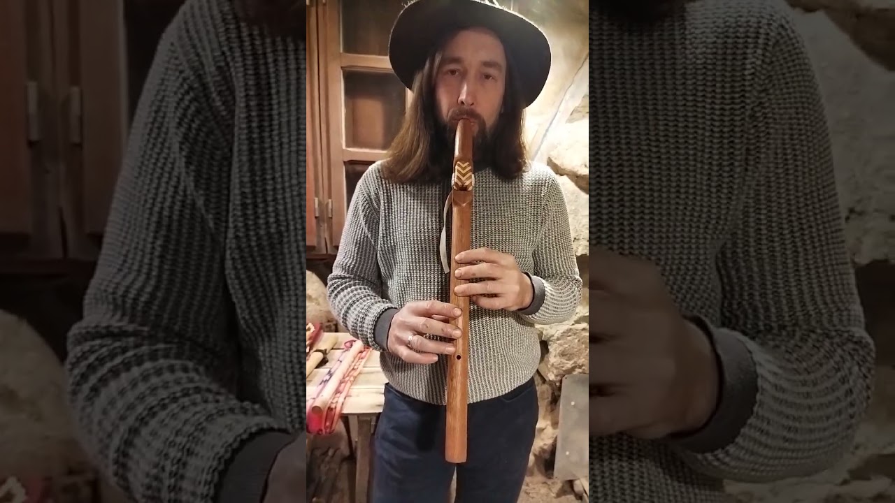 E 432Hz Brazilian cherry tree Jatoba flute. Sold.