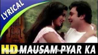 Mausam Pyar Ka Rang Badalta Rahe With Lyrics | Asha Bhosle, Kishore Kumar | Sitamgar Songs | Rishi