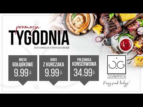 Weekly Promotion from August 25 – 31, 2026 at Jerzy Gawrycki's stores