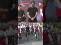 Mansukh Mandaviya & Actor Ayushmann Khurrana Participate In The 75th Edition Of Fit India Sundays