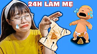 Hà Sam Thử Thách 24H Làm Mẹ Trong Game Mother Life Simulator - Lần Đầu Tập Thay Bỉm Cho Con Thối Quá screenshot 5