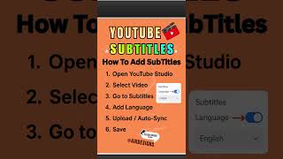 Youtube Subtitles Tutorial🎬Auto Subtitle YouTube🤯 #Shotrs #AikDesigns