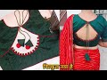 Boat Neck Blouse Design|Back Neck Blouse Design Cutting and Stitching|ब्लाउज का डिजाइन|blouse design