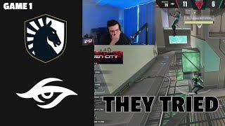 Tarik's Reaction to TL vs TS | GAME 1 | 2023 VCT LOCK//IN