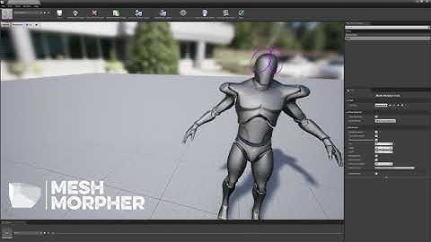 Unreal Engine Mesh Morpher - First Test with Blueprint Custom Tools