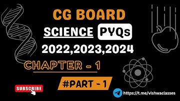 CG Board | Class 10th | Science PYQs | Part 1 | Previous Year Questions and Solutions