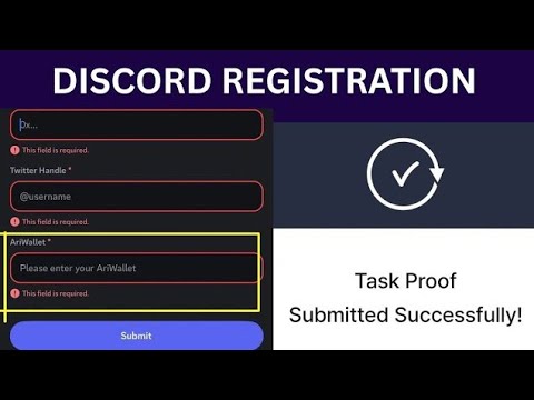 ARICHAIN DISCORD REGISTRATION || Keyboard problem solved