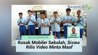 Siswa SMK 2 Sigli yang Rusak Mobiler Sekolah Rilis Video Minta Maaf