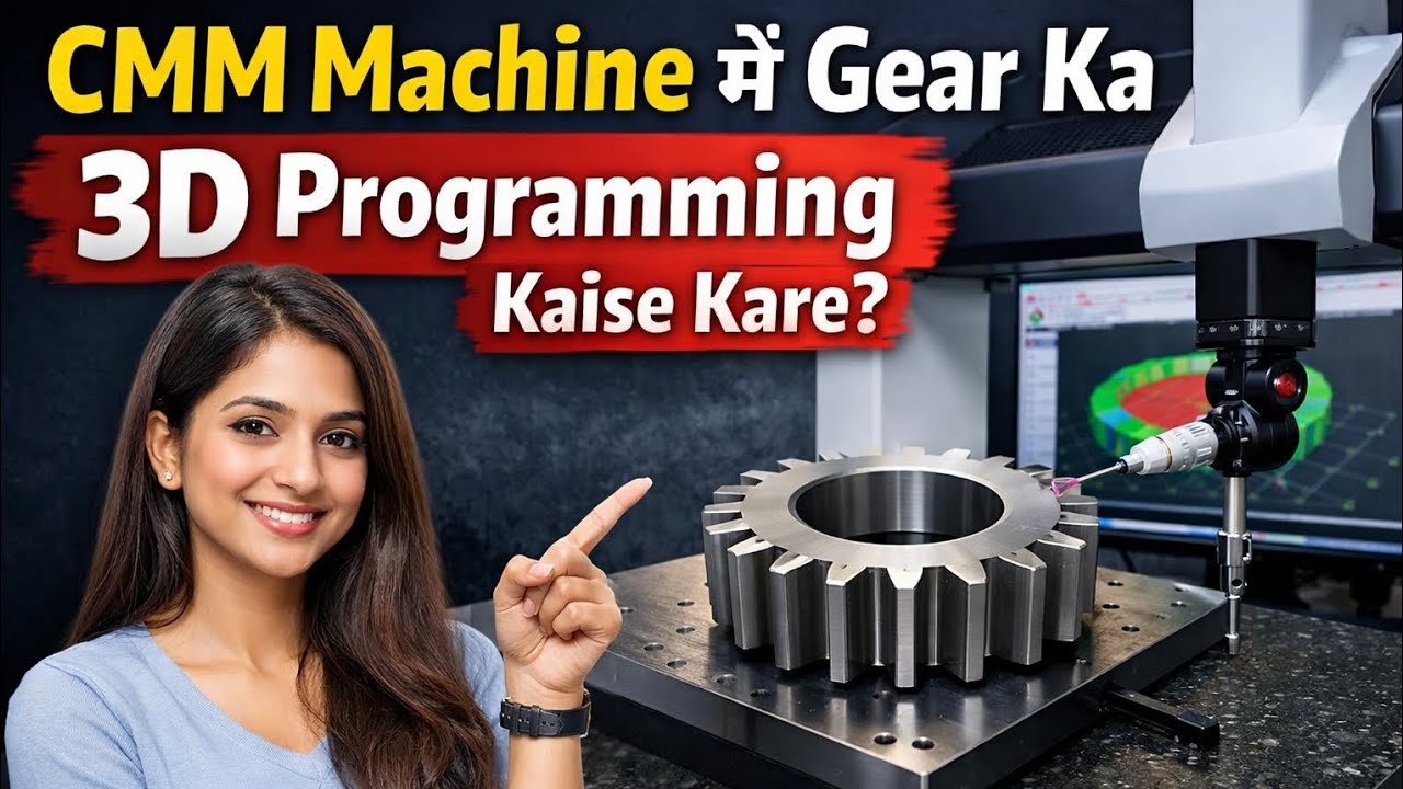 CMM Machine Gear 3D Model Programming Full Tutorial | ZEISS CMM ...