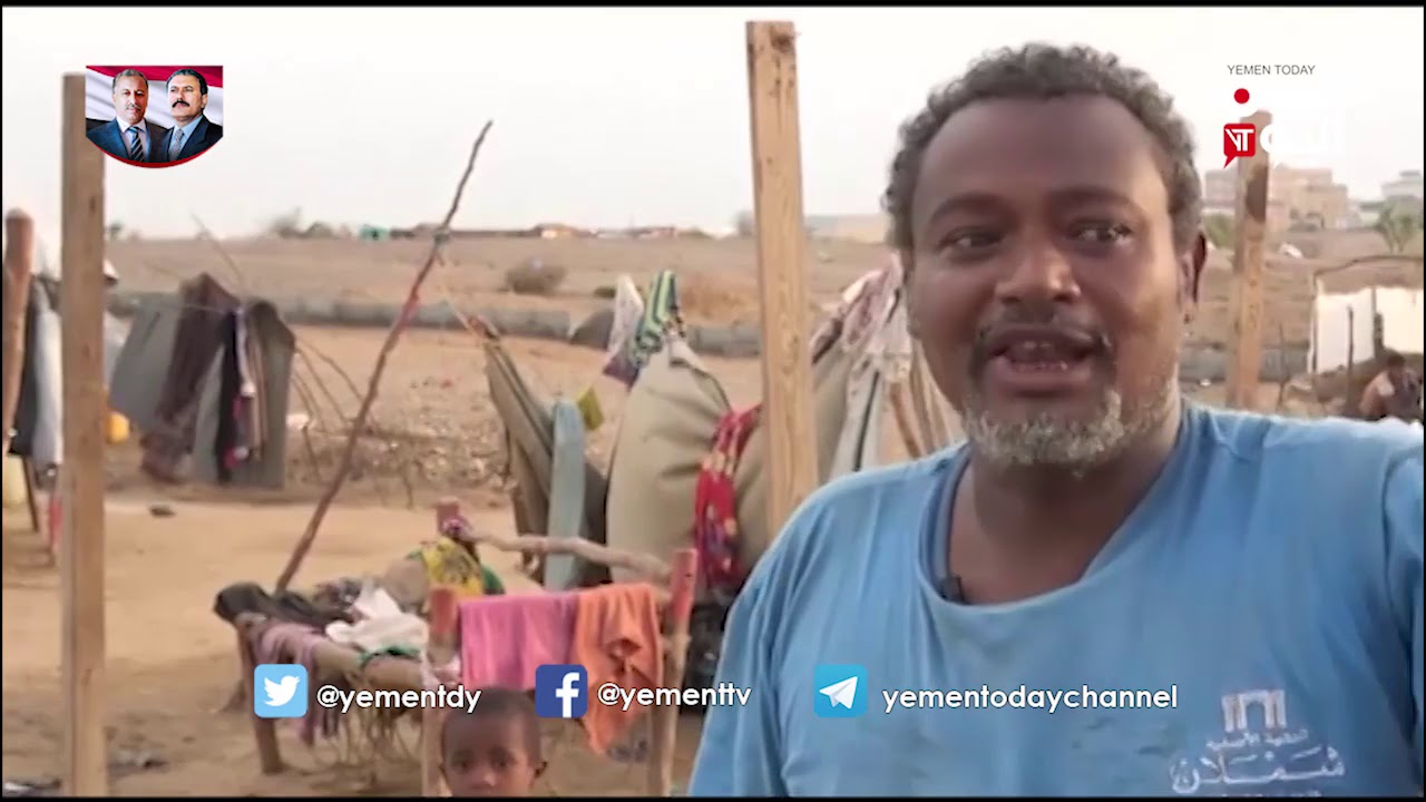 سيول الأمطار تضاعف من معاناة النازحين في عبس -  حجة