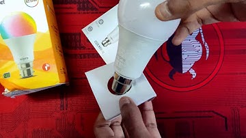 wipro Garnet WiFi Enabled Smart LED Bulb B22 12.5-Watt Unboxing