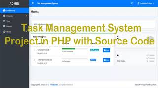 Task Management System Project in PHP with Source Code | Free download Source code