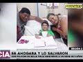 Niño ahogado vuelve a la vida gracias a dos policías