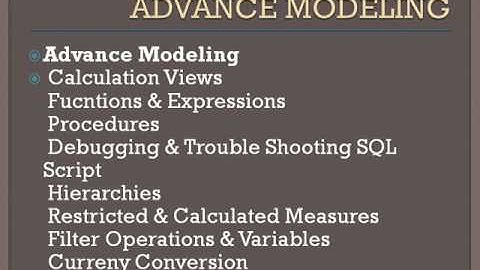 sap hana administration/operation/classes/free demo