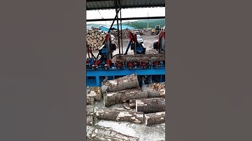 Automatic wood cutting process #smartwork #goodtools