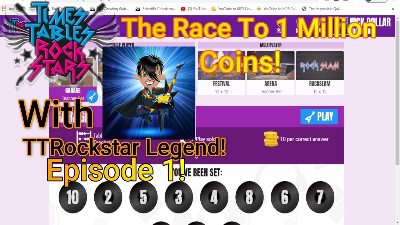 The Race To 1 Million Coins Ttrockstars Episode 1 Youtube