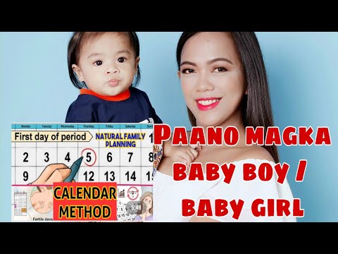 Paano Magka Baby Girl o Baby Boy // How to Select your Baby&rsquo;s Sex // Using Calendar Method