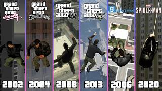 Download lagu Claude Speed Falling from Highest Points in Every GTA Game   Spider-Man & Garry's Mod