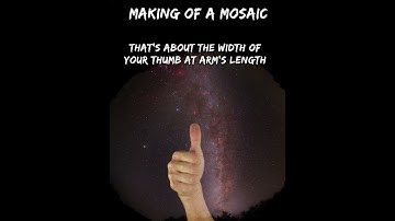 Making of: multi-year astro mosaic, part 1 #Shorts
