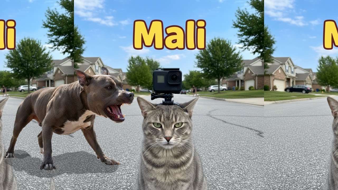 Кот против Питбуля, не могу выйти на прогулку