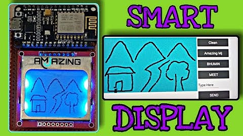 Smart Display control with your Mobile phone With ESP8266 and Nokia5110 Display | AmazingMj