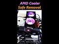 How to Properly Remove an AMD Wraith Prism Cooler from an AMD CPU / Motherboard #Shorts