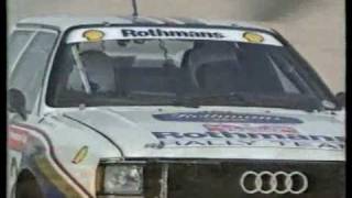 Saeed Al Hajri Dubai Rally Audi Quattro Rothmansاستعراض سعيد الهاجري