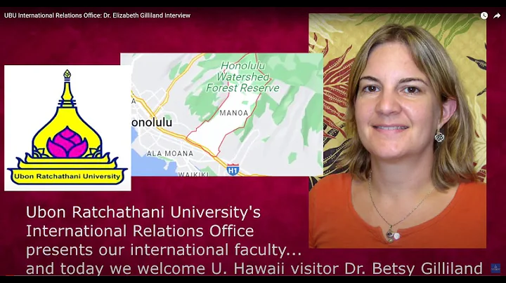 UBU International Relations Office: Dr. Elizabeth ...