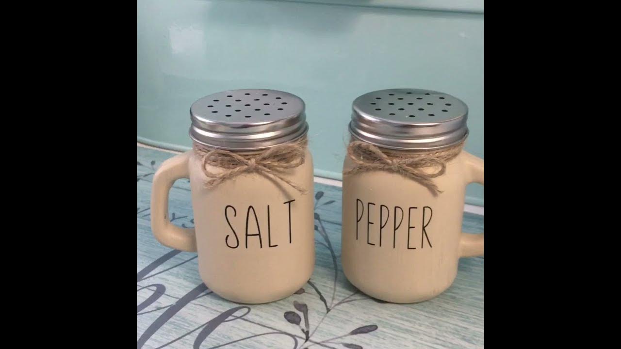 Dollar Tree DIY!!! Salt n Pepper Shakers YouTube