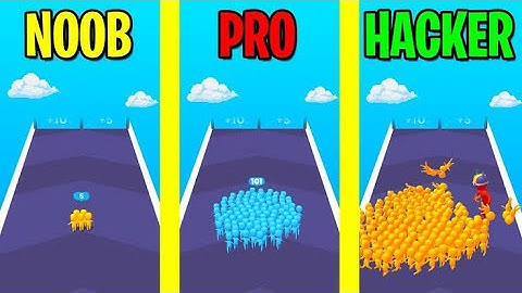NOOB VS PRO VS HACKER COUNT MASTER