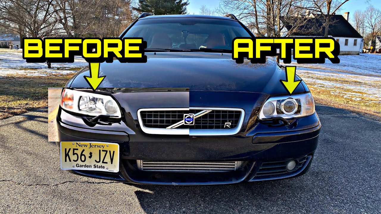Replacing my Volvo V70R's WEAK headlights with POWERFUL NEW HIDs! - YouTube